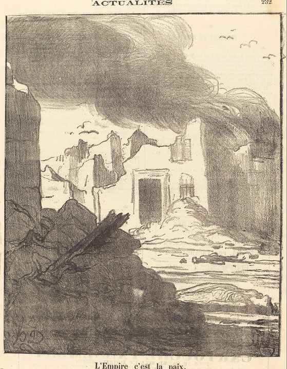 Honoré Daumier~L'empire c'est la pai - Classical art