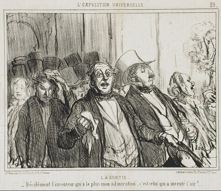 Honoré Daumier~La Sortie - Classical art