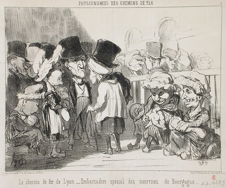 Honoré Daumier~Le Chemin de fer de L - Classical art