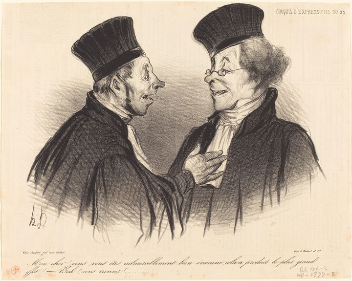 Honoré Daumier~Mon cher! vous vous ê - Classical art