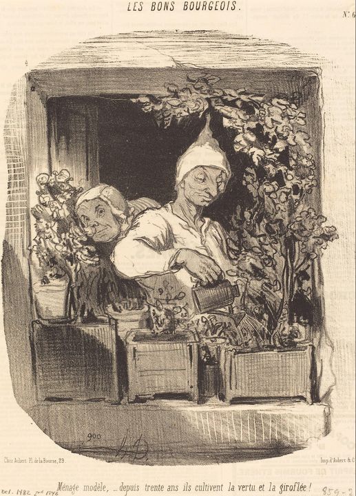 Honoré Daumier~Ménage modèle... - Classical art