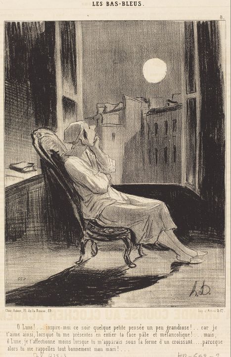 Honoré Daumier~O Lune!... inspire-mo - Classical art