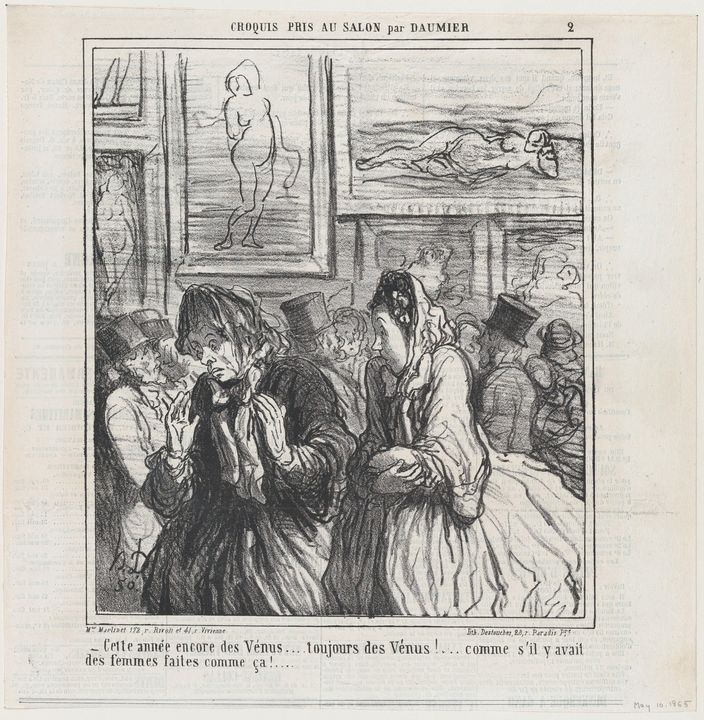 Honoré Daumier~Still more Venuses th - Classical art