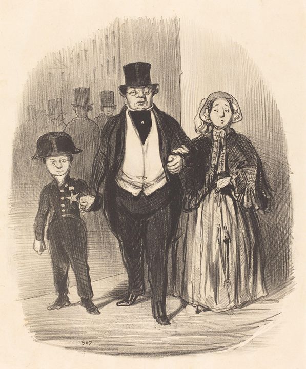 Honoré Daumier~Un Jeune homme qui es - Classical art