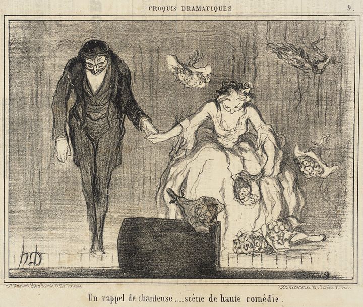 Honoré Daumier~Un Rappel de chanteus - Classical art