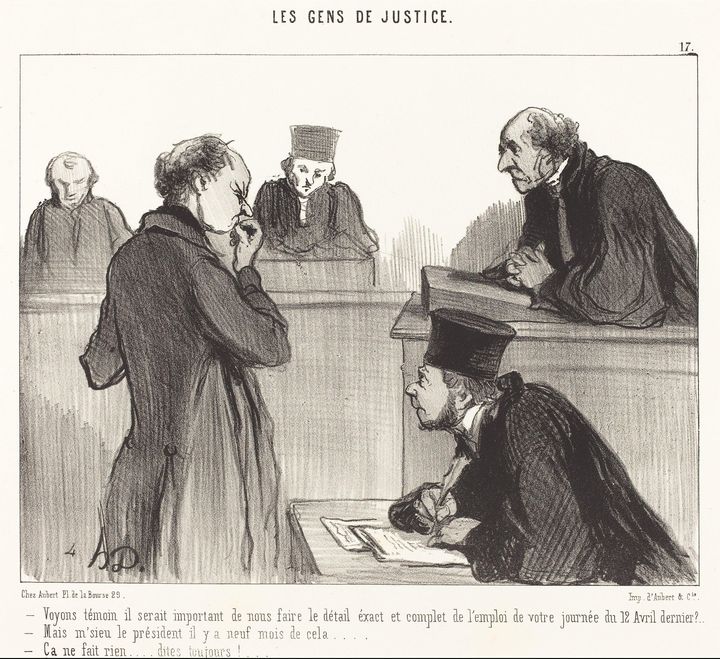 Honoré Daumier~Voyons témoin il sera - Classical art