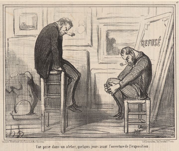 Honoré Daumier~Vue prise dans un ate - Classical art