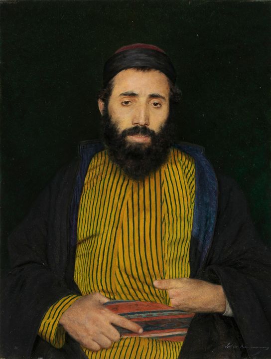 Isidor Kaufmann~Portrait of a Sephar - Classical art