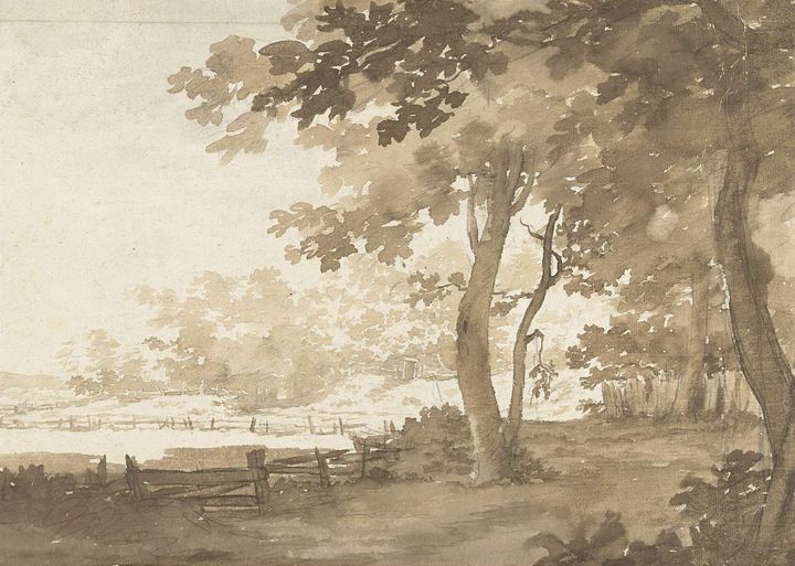 Jacob CatsLandschap met een weg ond Classical art Paintings