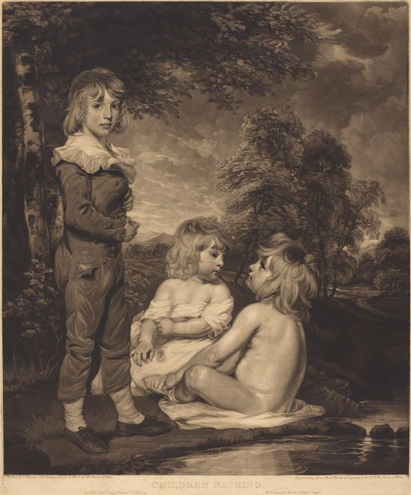 James Ward~Children Bathing (The Hop - Classical art - Paintings