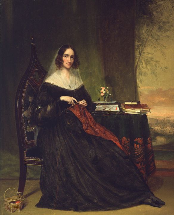 Chester Harding~Mrs. Abbott Lawrence - Classical art - Paintings ...