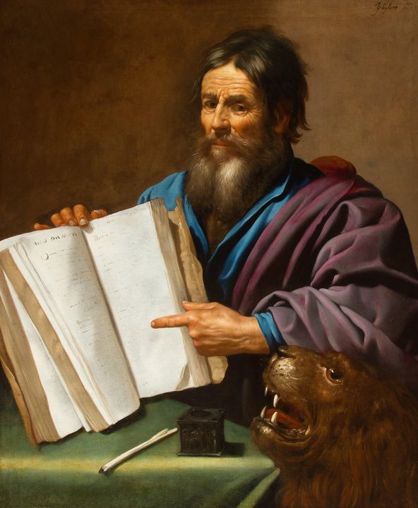 Jan van Bijlert~Mark the Evangelist - Classical art - Paintings ...