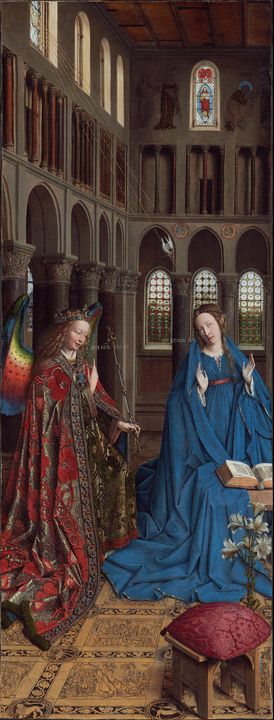 Jan van Eyck~The Annunciation - Classical art - Paintings & Prints, Ethnic,  Cultural, & Tribal, African American - ArtPal