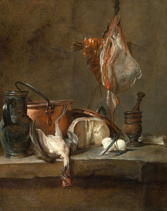 Jean-Baptiste-Siméon Chardin~Still L - Classical art - Paintings ...