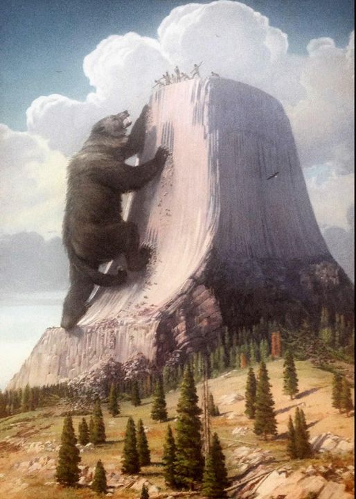 Herbert A. Collins~Devils Tower Bear - Classical art