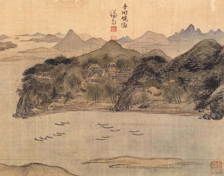 Jeong Seon~Fishing on Haengho Lake - Classical art - Paintings & Prints,  Ethnic, Cultural, & Tribal, African American - ArtPal