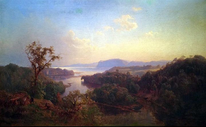 Hermann Fuechshel~Hudson River Scene - Classical art