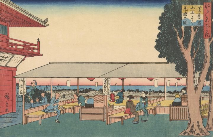 Hiroshige II~Shiba Atagosancho yori - Classical art