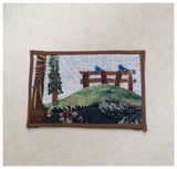 fabric postcard