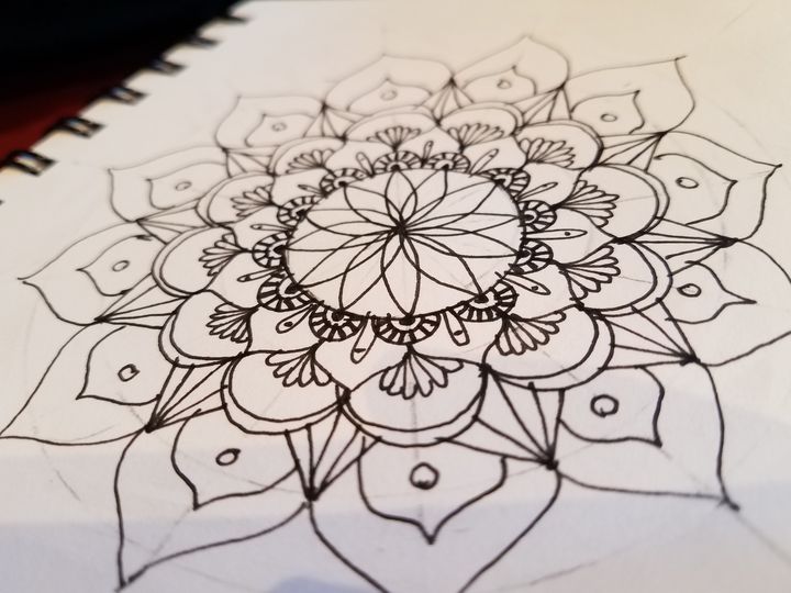 Floral mandala - The Crafty Artist