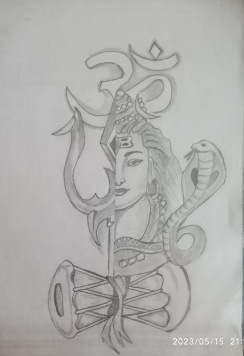 LORD SHIVA Drawing 🙏🚩 IN PROGRESS #art #shivratri #mahadev #shivit #shiva  #ujjainmahakaal #bholenath #charcoal #jaishreeram #sketc... | Instagram