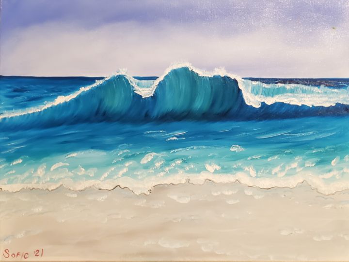 Ocean waves - Sofic art