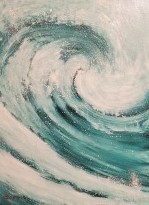 Ocean wave - Sofic art