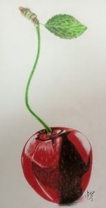 Laugh Now Cry Later Cherries - Kyla's Art - Drawings & Illustration, Food &  Beverage, Fruit, Cherries - ArtPal