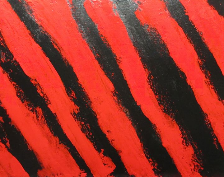 RED BLACK STREAKS - Chris Hills Art
