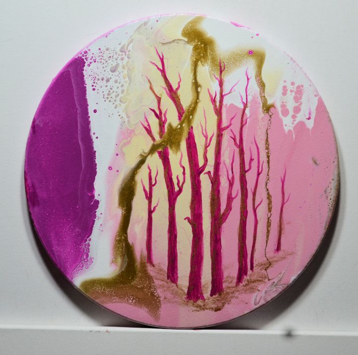 THINK PINK LENNEA STUDIO Paintings & Prints, Abstract, Landscape