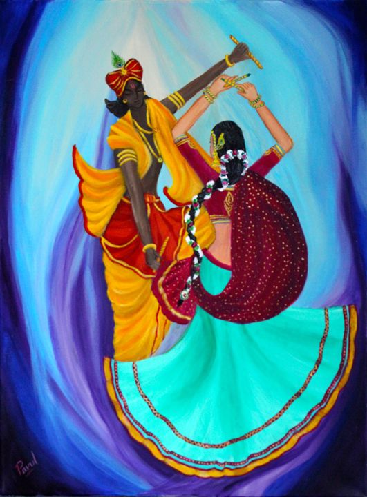 garba dance paintings