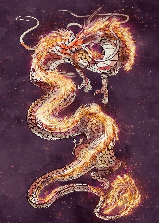 mythical fire dragons