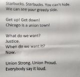 Original words on Starbuck's Union