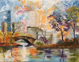 Autumn in central park - Edelgo's fine art and framing - Paintings