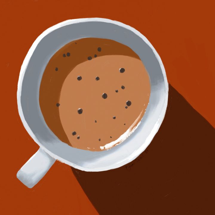 Abstract coffee retro mug - Tijana ARTStudio88 - Digital Art & AI, Food &  Beverage, Coffee & Tea, Other Coffee & Tea - ArtPal
