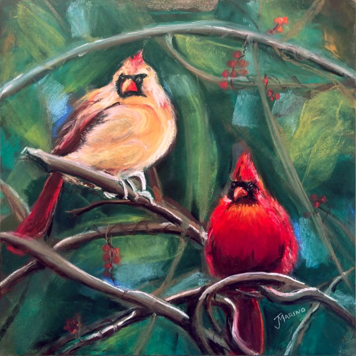 Heavenly Visitors - Jill Marino - Paintings & Prints, Animals