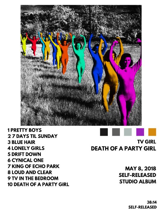 TV Girl - Death of a Party Girl - Aesthetic Album Poster's By
