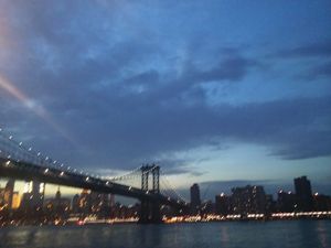 Summer nights by the bridge