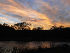 Fall Splendor - Sunset at Lake Scott