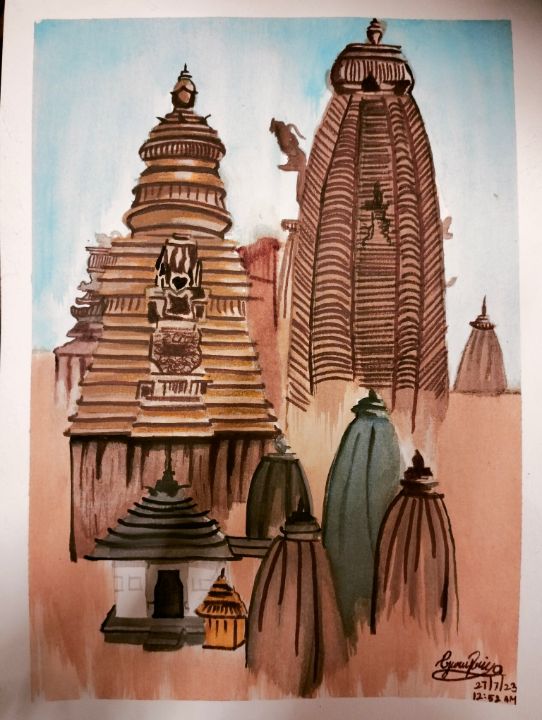 India Jagannath Temple #1 Painting by Granger - Fine Art America