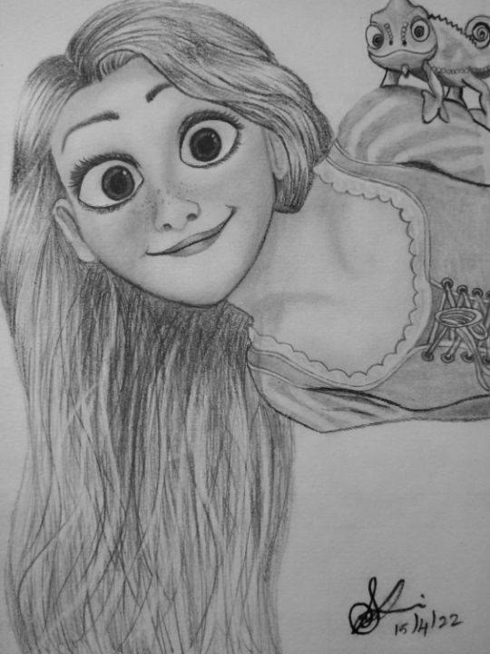 Rapunzal - Sruthi creations - Drawings & Illustration, Childrens Art ...