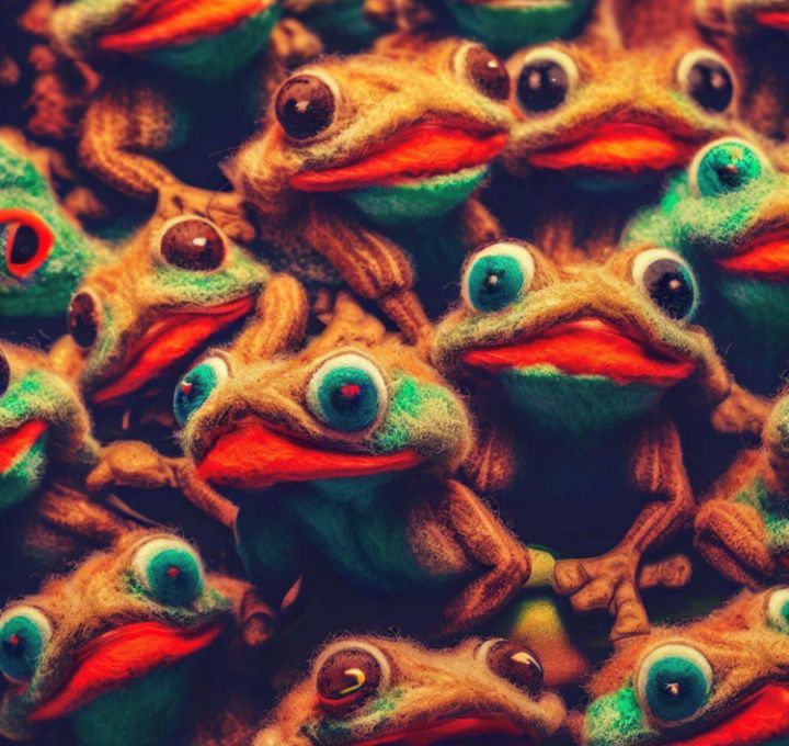 Fun Toy Frogs - OpenWallGallery - Digital Art, Animals, Birds, & Fish,  Reptiles & Amphibians, Frogs & Toads - ArtPal