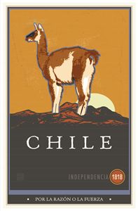 Chile - Vintage Travel by Kevin Brown Studio