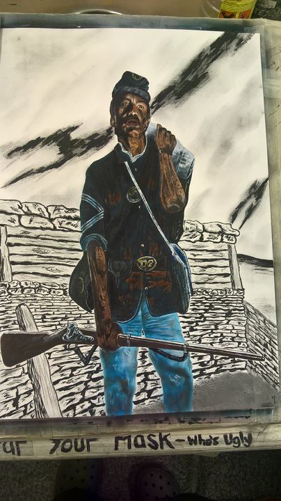 Buffalo soldier - paint pirate creations - Paintings & Prints, People & Figures, Political ...
