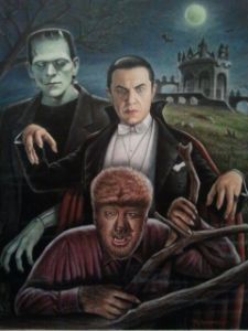 Icons of Horror - Portrait Art by Tony Crnkovich
