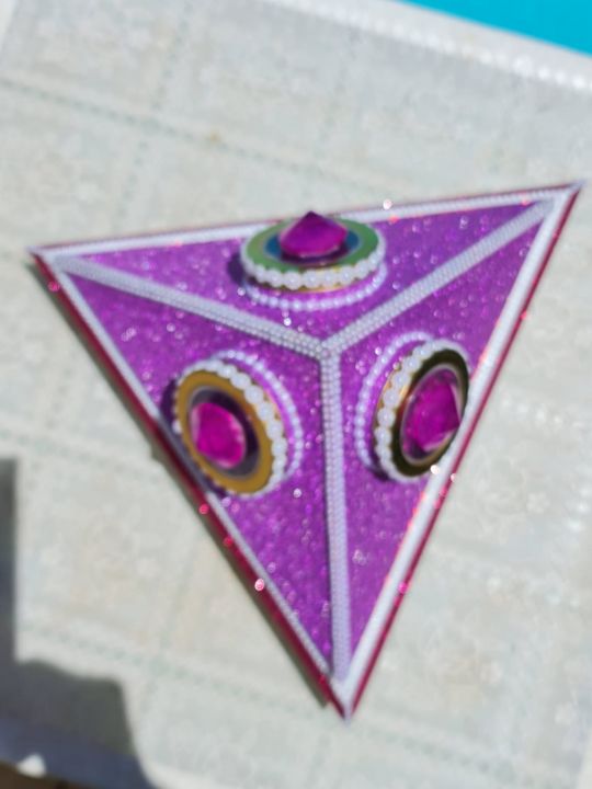 triangle jewellery box - colours of love