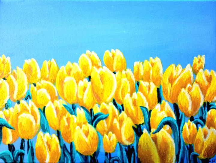 Yellow Tulips - Candice Leigh Artist