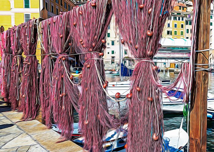 Fishing nets in Liguria - sergiopazorama