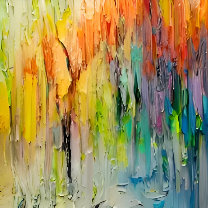 Abstract Artwork Less Color clorful abstract painting art - Creative Corner - Digital Art & AI ...
