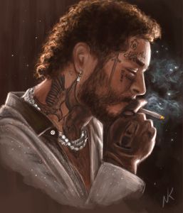 post malone cigarette be smokin on that lung cancer pack  ( via @fullsendpodcast) via #HipHopDX: "#PostMalone has a heavy #smoking habit and is quite often seen with a #cigarette sticking out of his Singer Post Malone lighting a